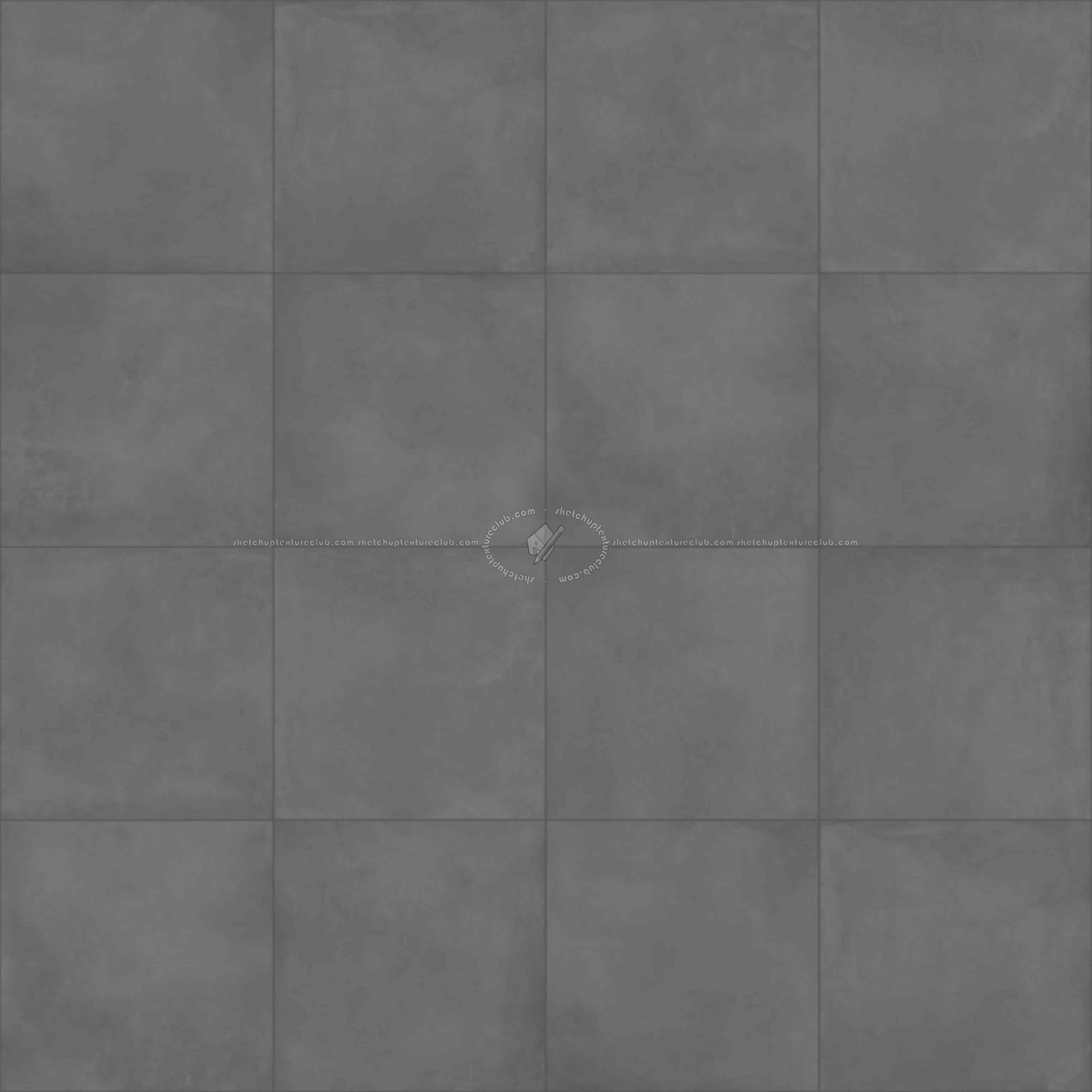 Grey Concrete Tiles Pbr Texture Seamless